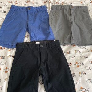 3 Chino boy shorts